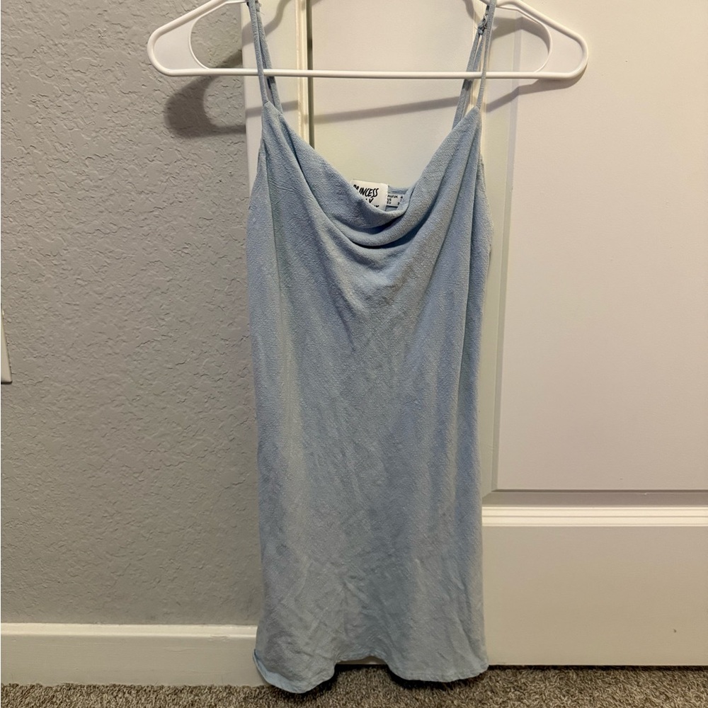 Princess Polly Light Blue Mini Dress
